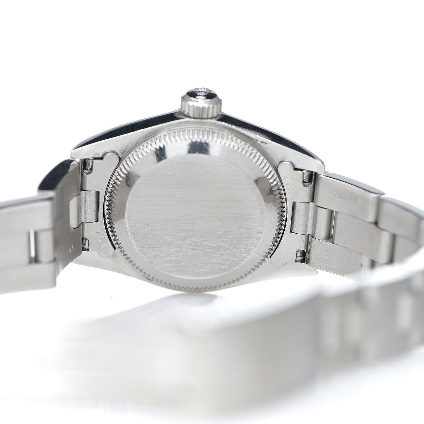 Stainless Steel 18K White Gold 25mm Oyster Perpetual Watch Silver 67494