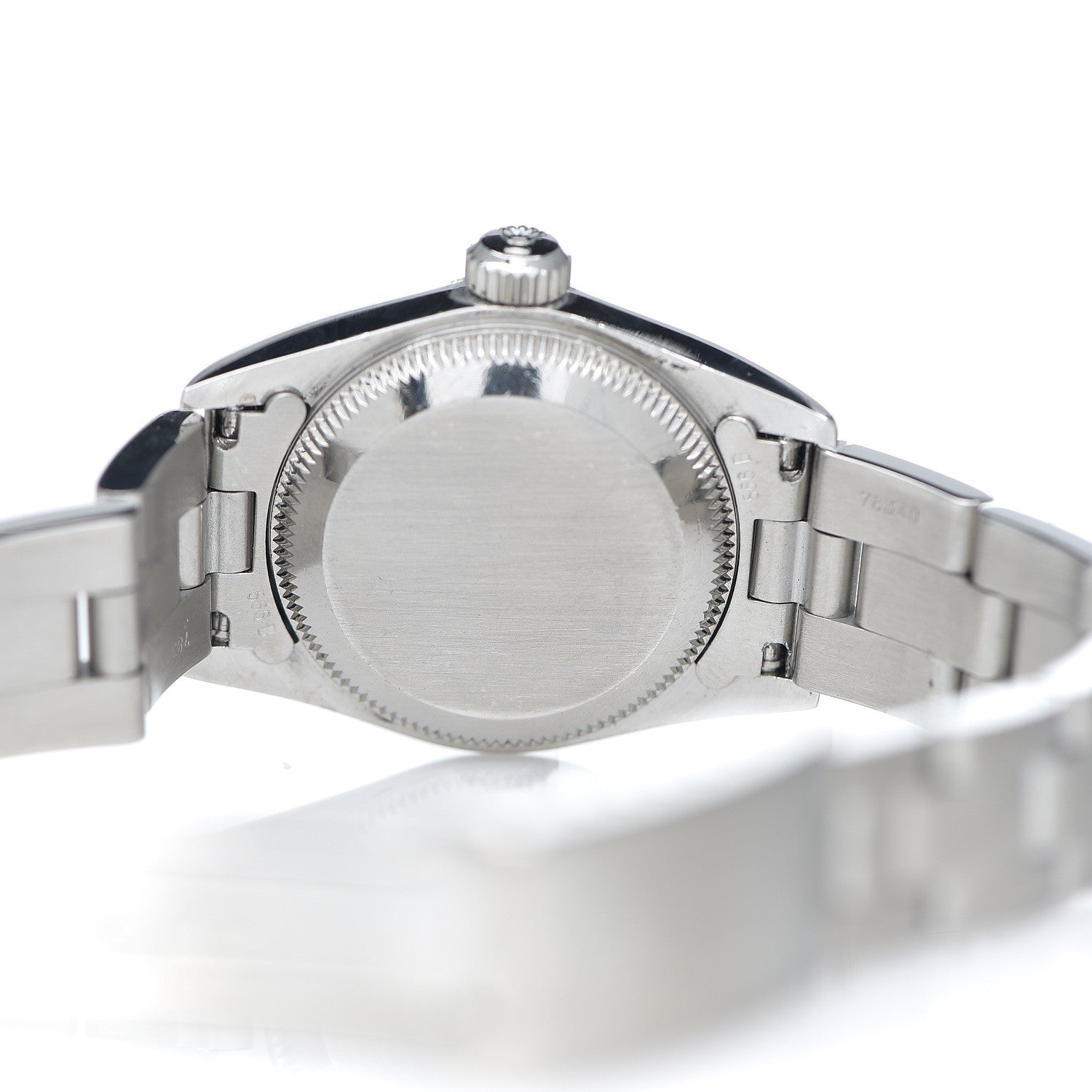 Rolex Stainless Steel 18K White Gold 25mm Oyster Perpetual Watch Silver 67494 4 of 4