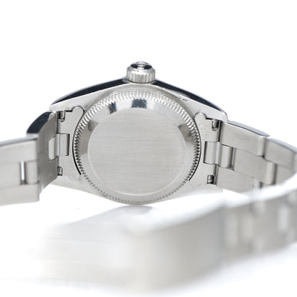Rolex Stainless Steel 18K White Gold 25mm Oyster Perpetual Watch Silver 67494 4 of 4
