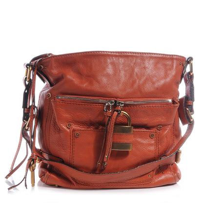 Chloe Leather Large Paddington Shoulder Bag Orange 1 of 6