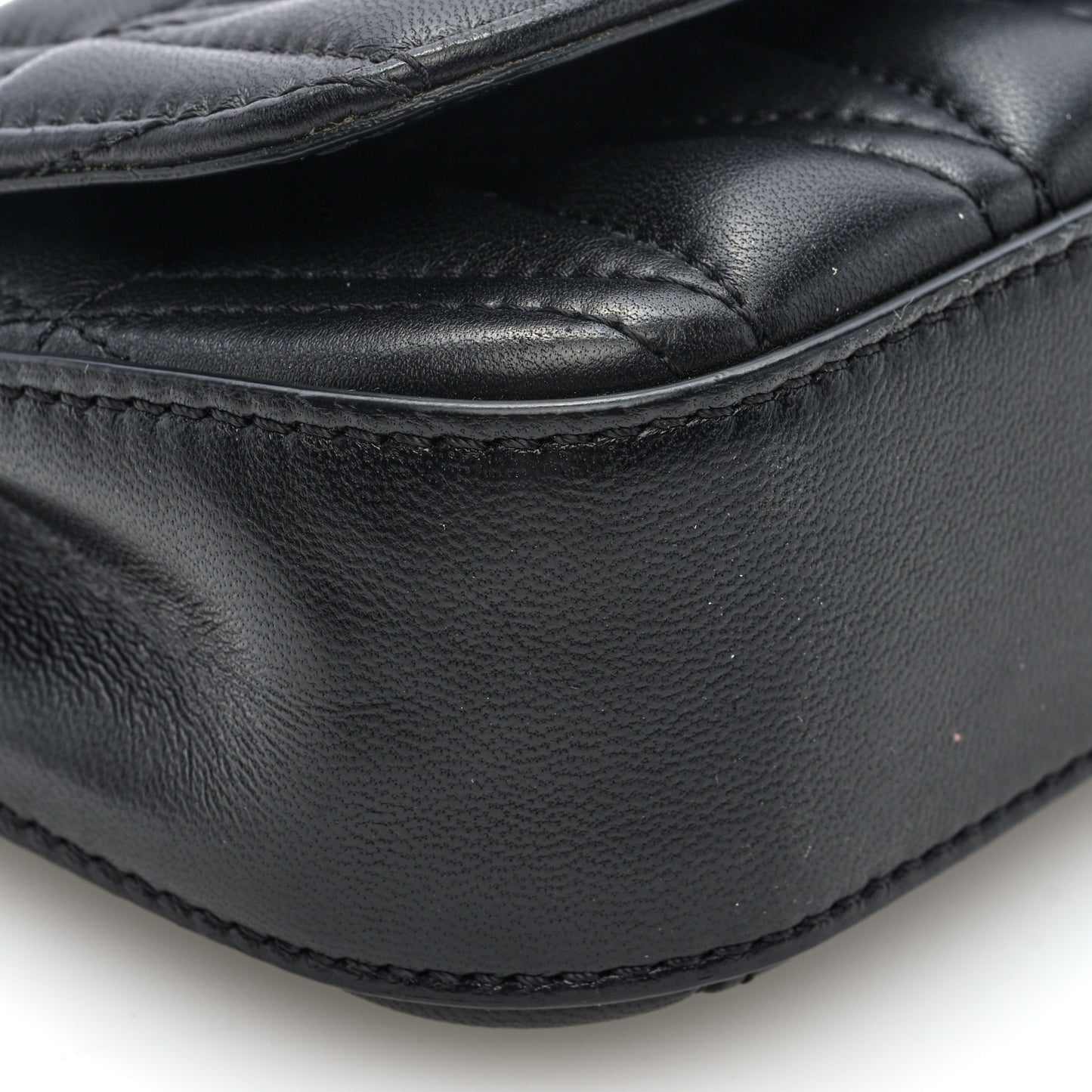 Nappa Quilted Virtus Evening Bag Black