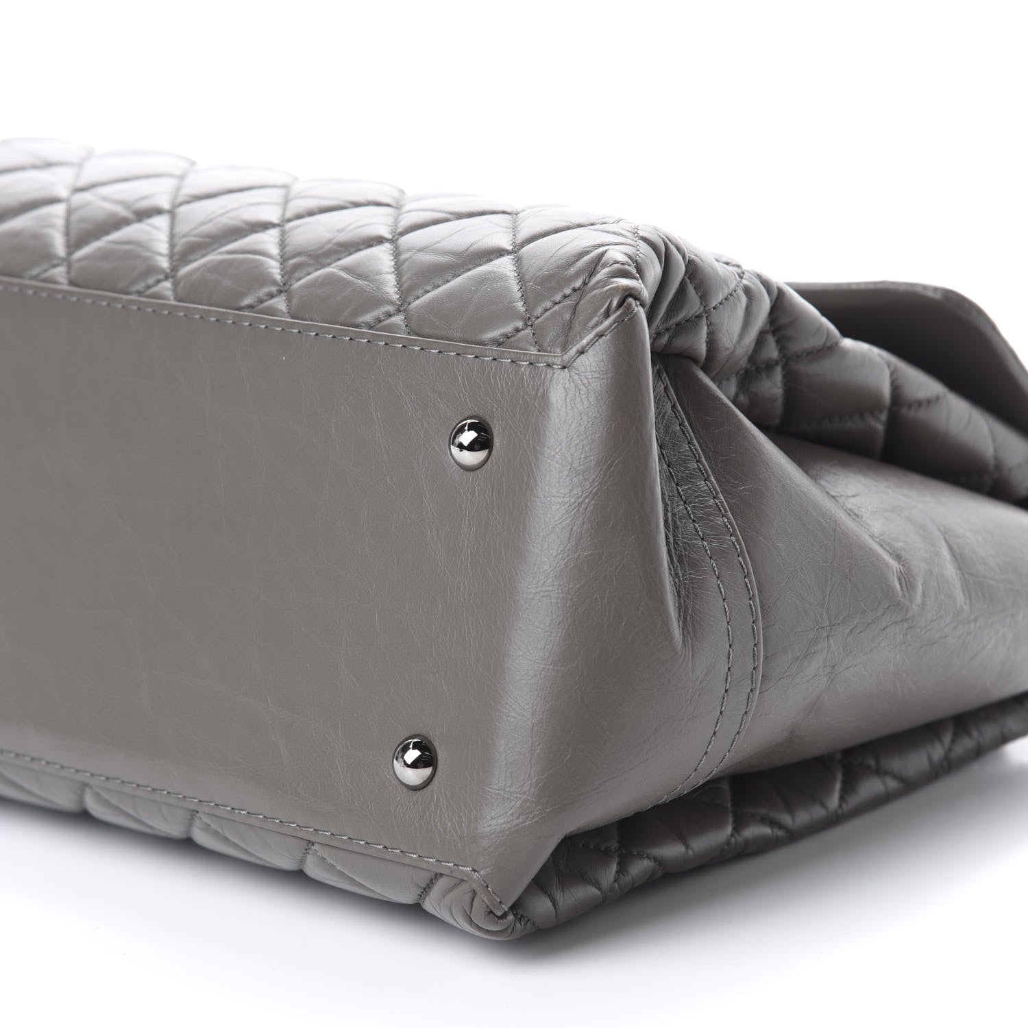 Chanel Aged Calfskin Medium Lady Pearly Flap Grey 7 of 15