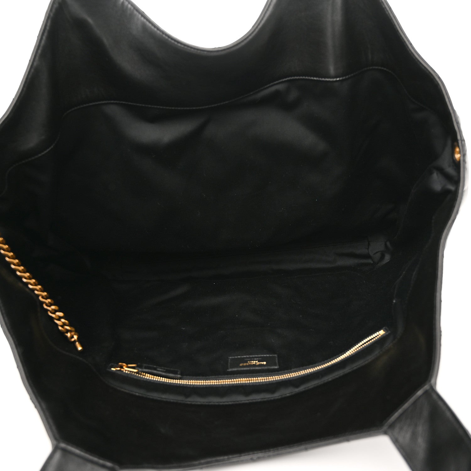 Saint Laurent Lambskin Quilted Maxi Icare Shopping Tote Black 6 of 10