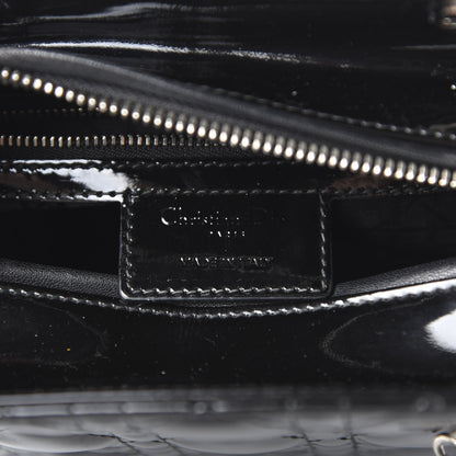 Christian Dior Patent Cannage Medium Lady Dior Black 8 of 10