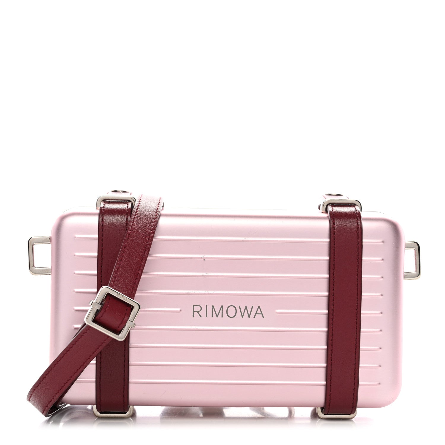 Christian Dior X RIMOWA Aluminum Personal Clutch On Strap Rose