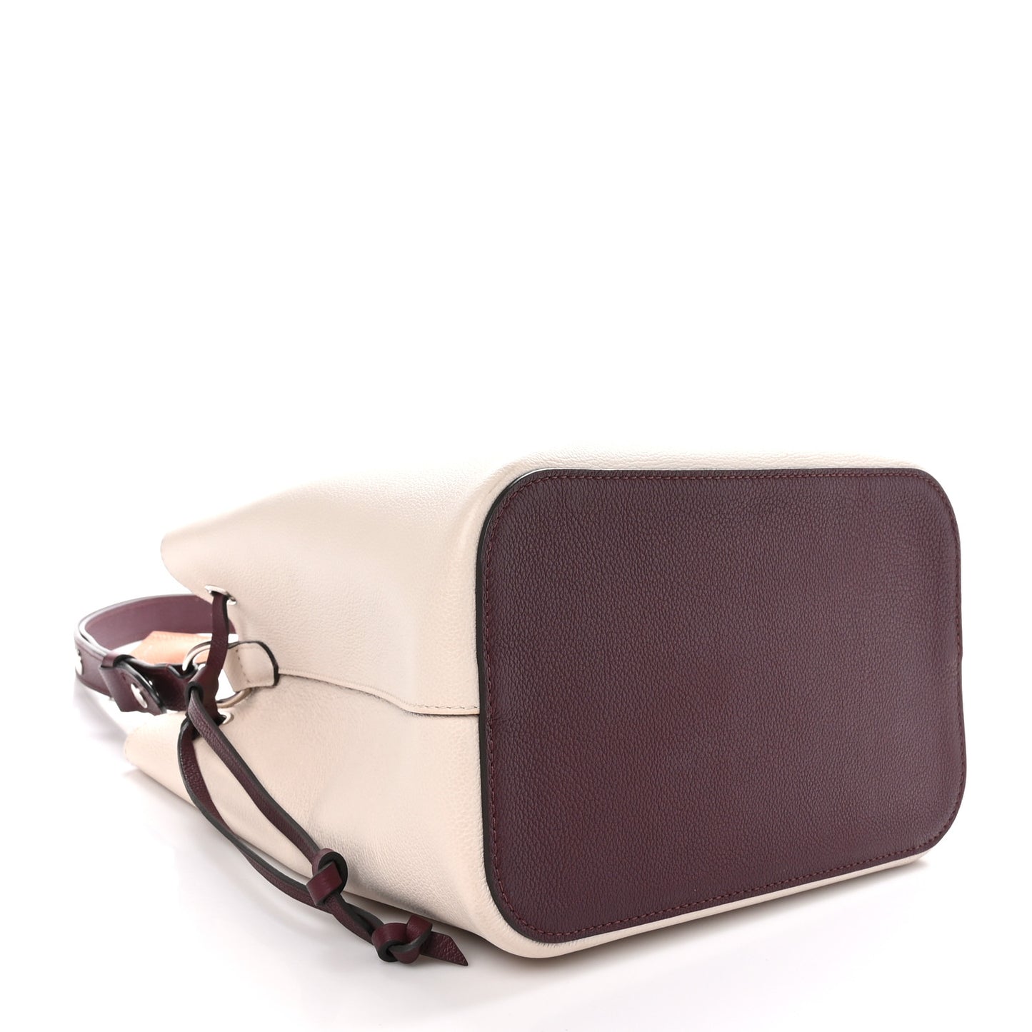 Calfskin Nano Lockme Bucket Greige