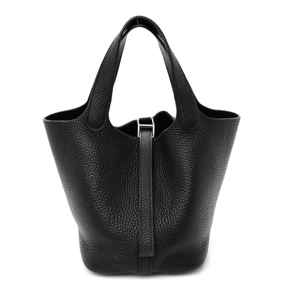 Hermes Taurillon Clemence Picotin Lock 18 PM Black 1 of 10