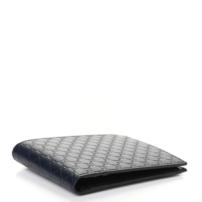 Gucci Microguccissima Bi-Fold Wallet Navy Blue 4 of 6