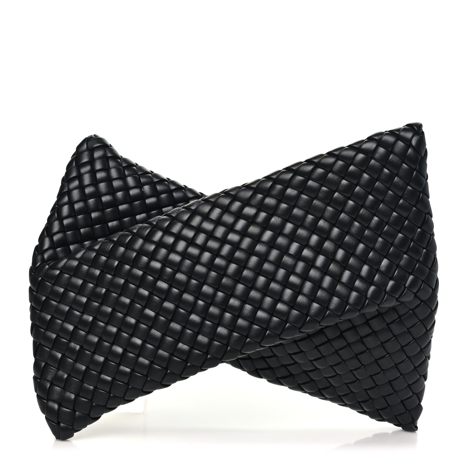 Bottega Veneta Nappa Intrecciato Crisscross Clutch Black 1 of 7