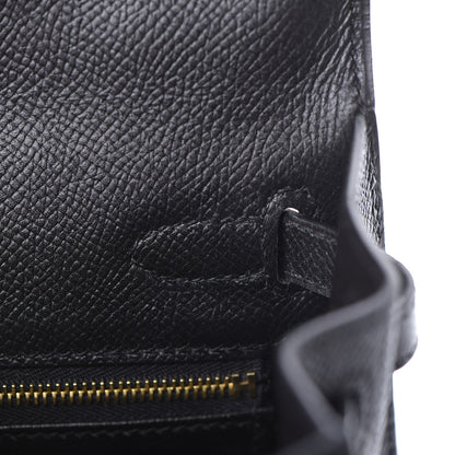 Hermes Epsom Kelly Sellier 25 Black 13 of 52