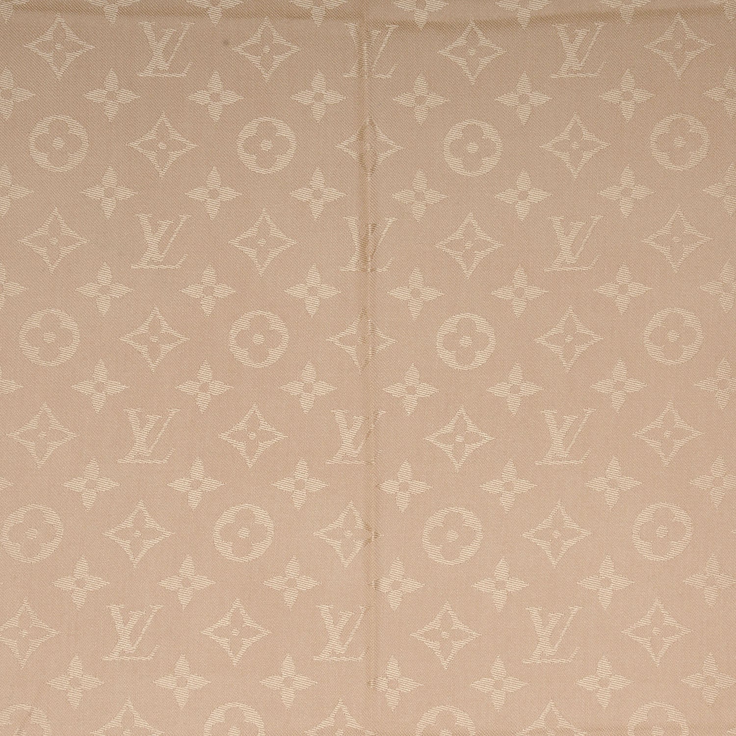 Louis Vuitton Silk Wool Monogram Shawl Nude 4 of 5