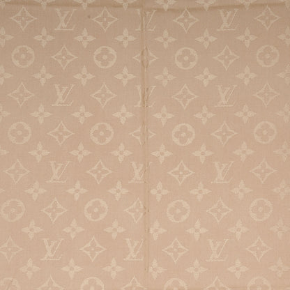 Louis Vuitton Silk Wool Monogram Shawl Nude 4 of 5