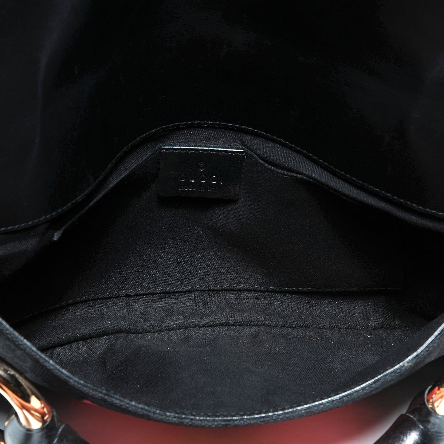 Monogram Horsebit Web Clutch Black