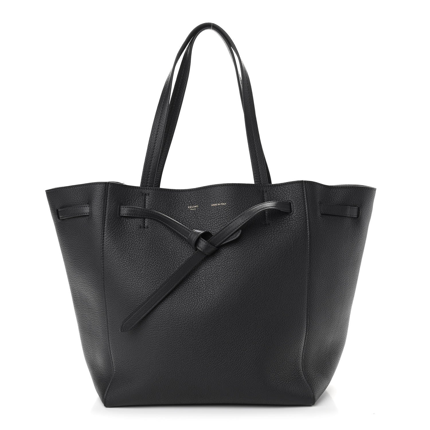 Celine Soft Grained Calfskin Small Belt Cabas Phantom Liquorice 1 of 10