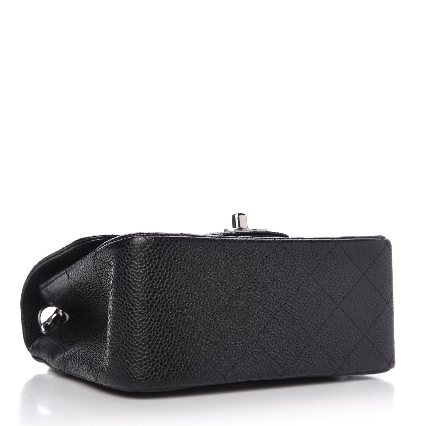 Caviar Quilted Mini Square Flap Black