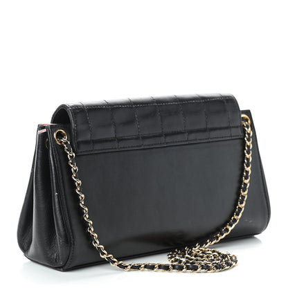 Chanel Lambskin Chocolate Bar Accordion Mademoiselle Black 2 of 10