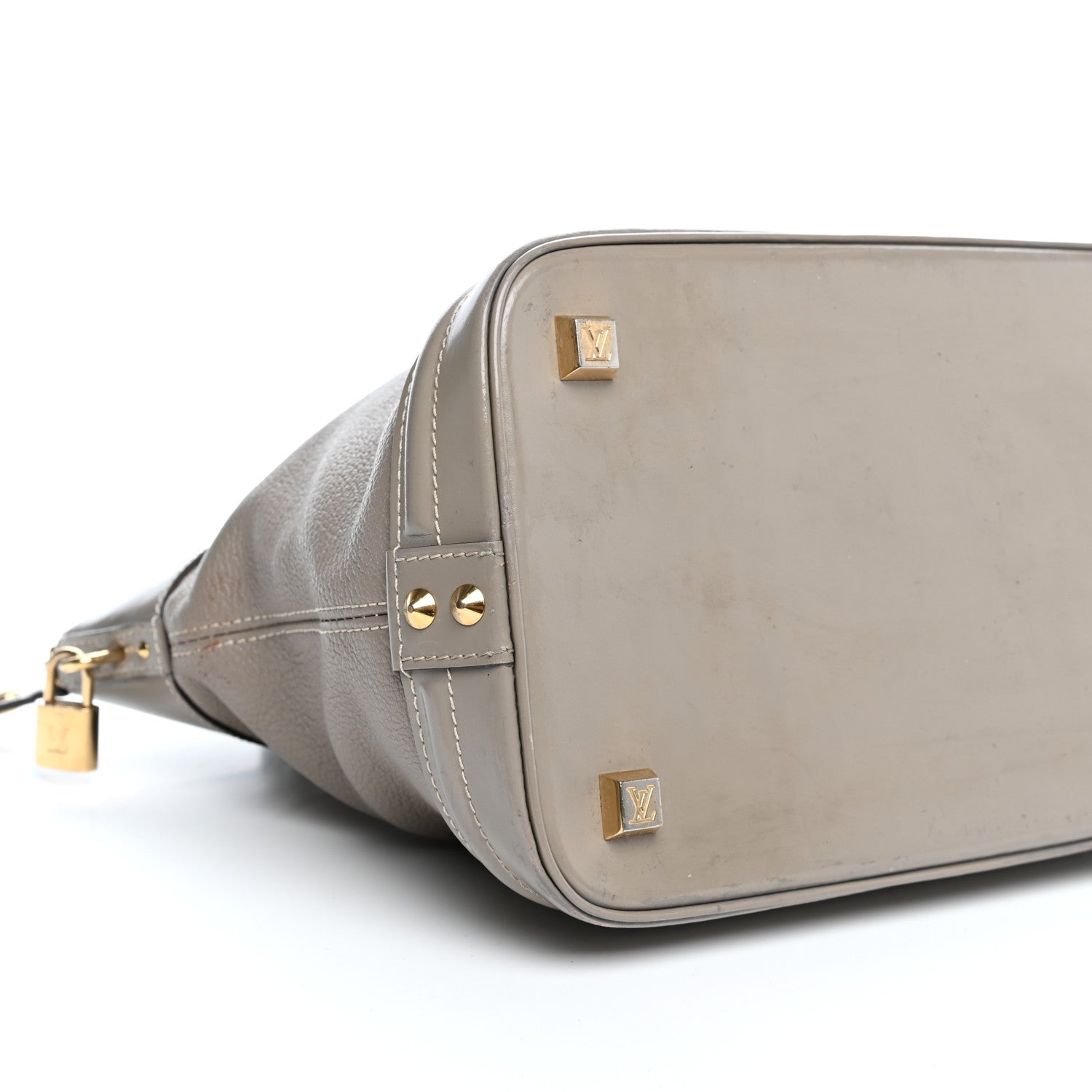 Louis Vuitton Suhali Lockit MM Greige 9 of 12