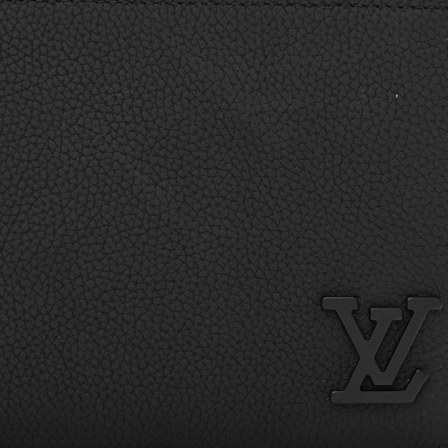 Louis Vuitton Calfskin Aerogram Alpha Wearable Wallet Black 8 of 11
