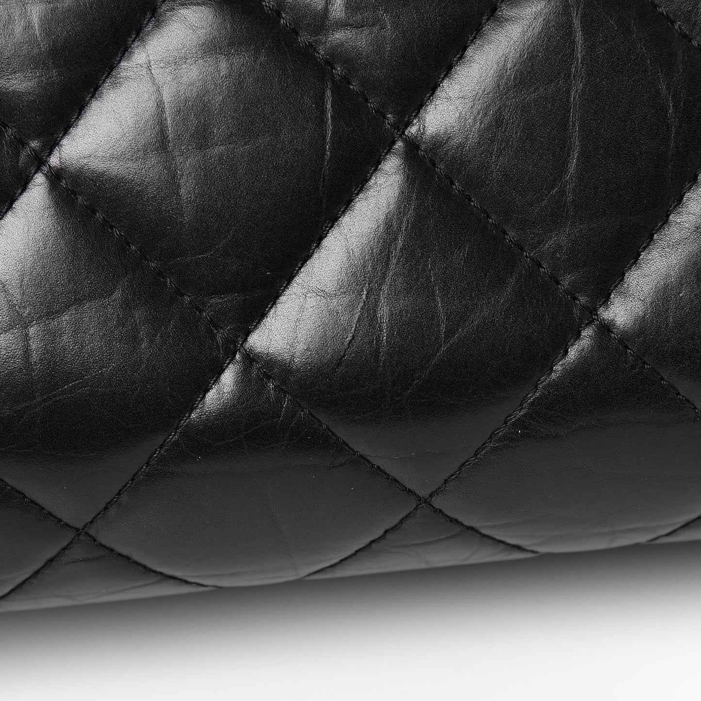 Aged Calfskin Quilted Reissue 2.55 Tote Black