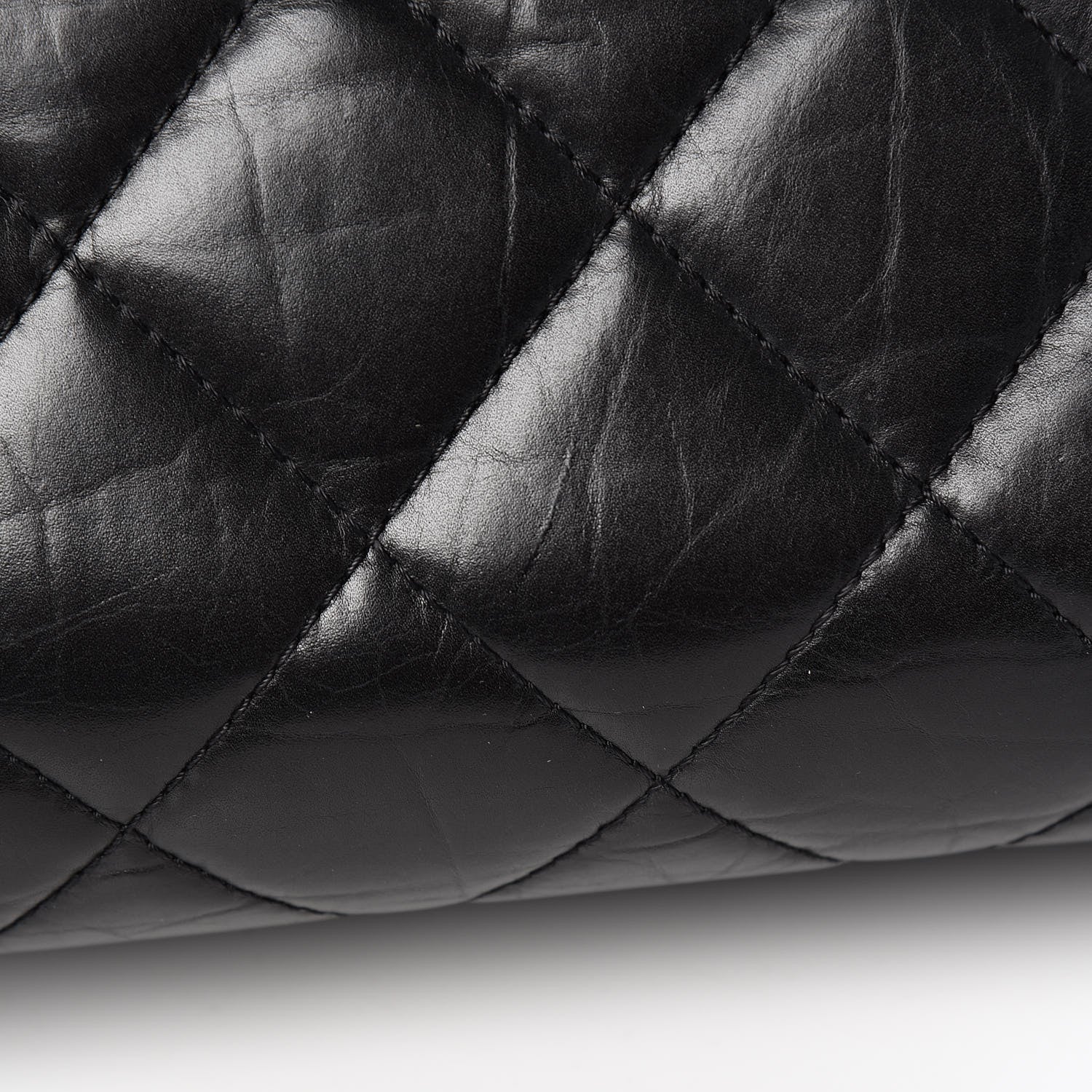 Chanel Aged Calfskin Quilted Reissue 2.55 Tote Black 10 of 11