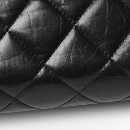 Chanel Aged Calfskin Quilted Reissue 2.55 Tote Black 10 of 11