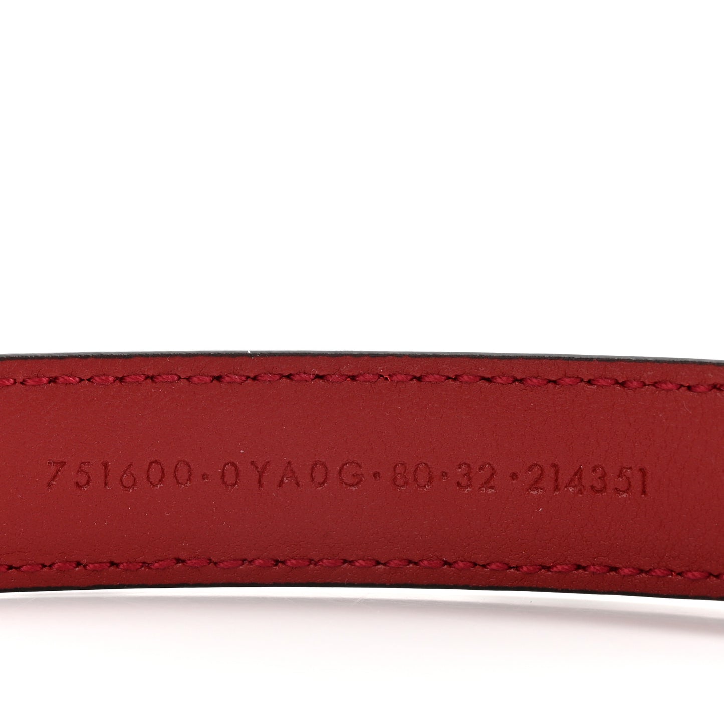 Plutone Calfskin Gucci Buckle 20mm Thin Belt 80 32 Rosso