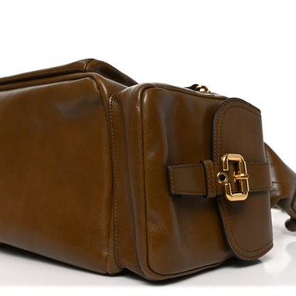 Chloe Shiny Calfskin Large Double Carry Camera Bag Dark Khaki 10 of 10