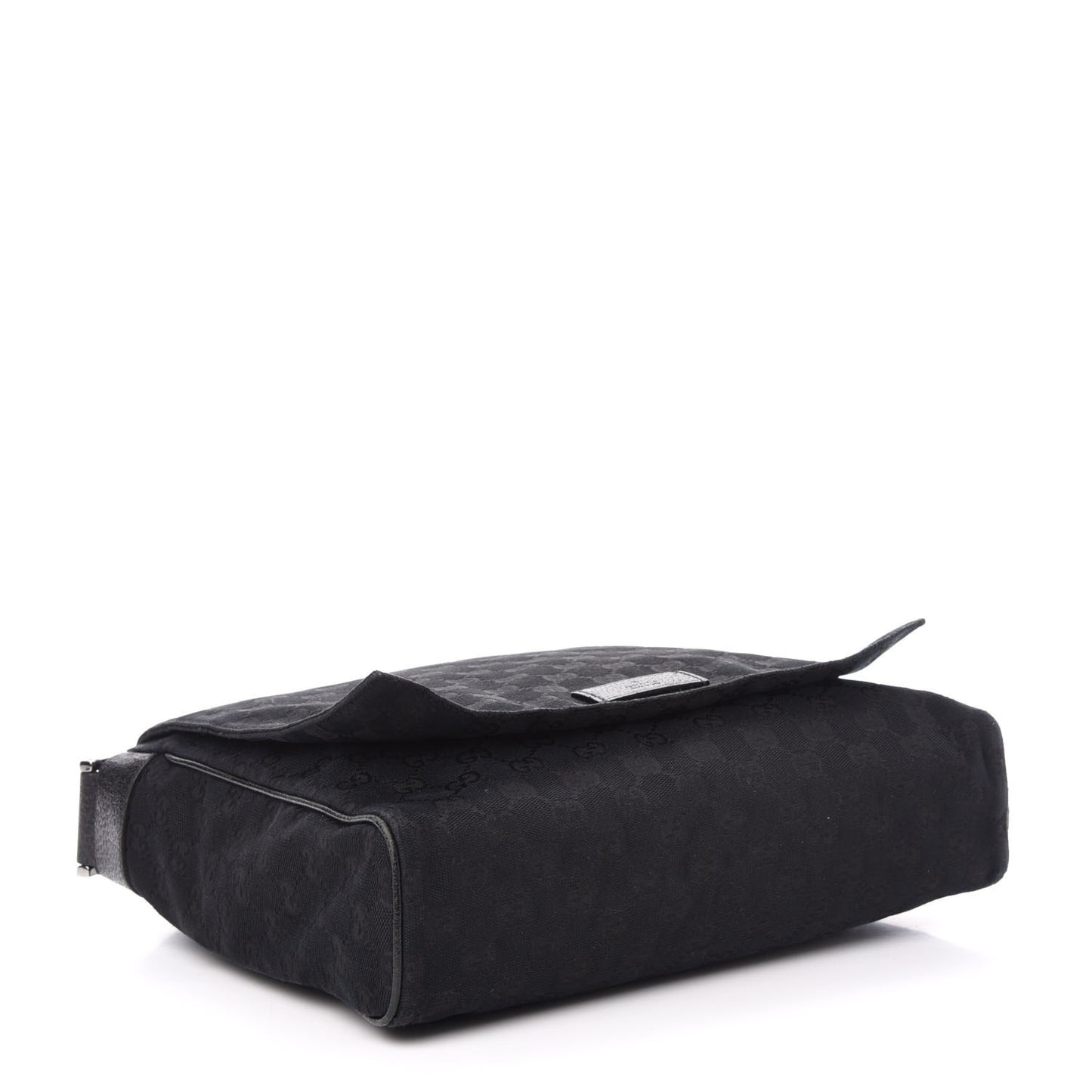 Monogram Small Flap Messenger Bag Black
