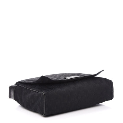 Gucci Monogram Small Flap Messenger Bag Black 4 of 11