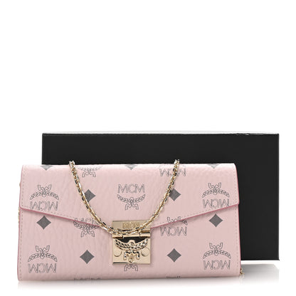 MCM Visetos Large Patricia Wallet On Chain Soft Pink 10 of 10