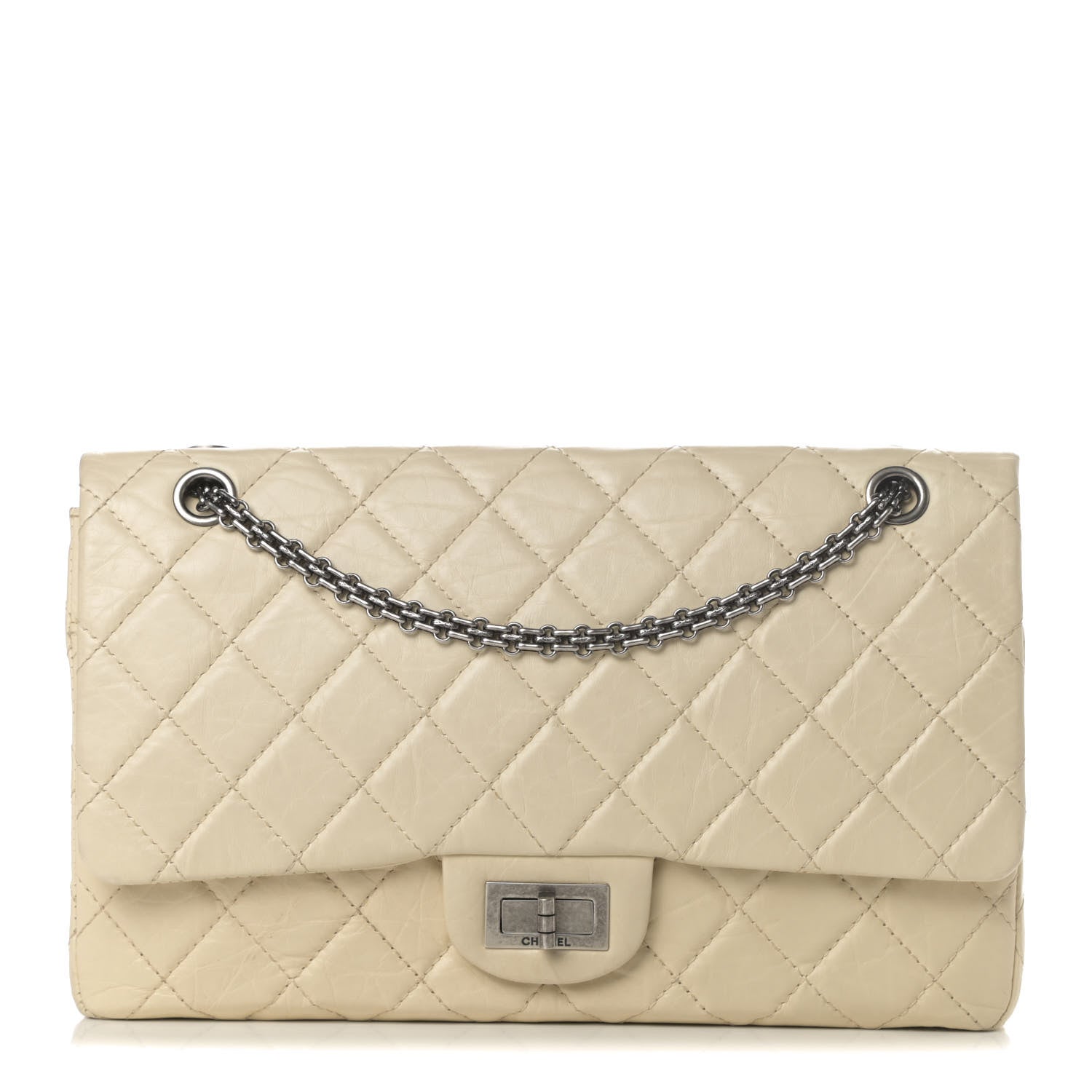 Chanel Aged Calfskin Quilted 2.55 Reissue 227 Flap Beige 1 of 15