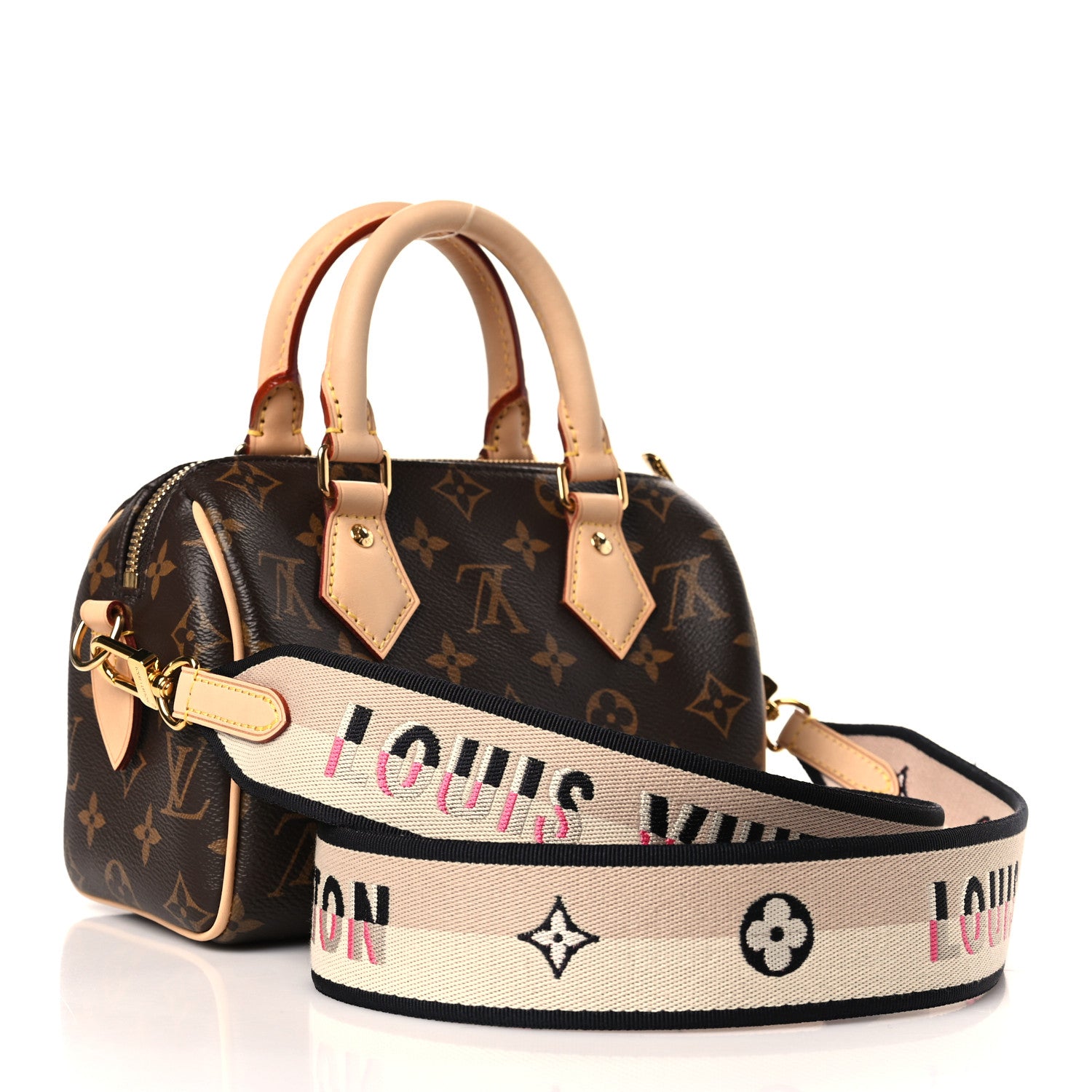 Louis Vuitton Monogram Speedy Bandouliere 20 Black 3 of 8