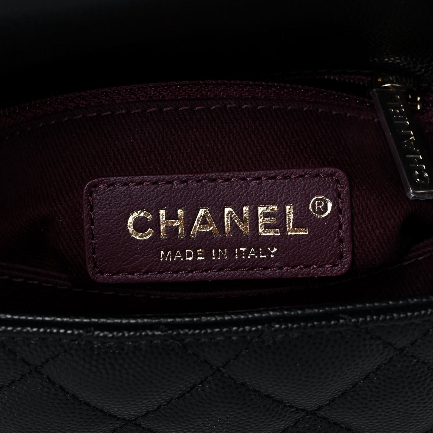 Caviar Quilted Extra Mini Coco Handle Flap Black