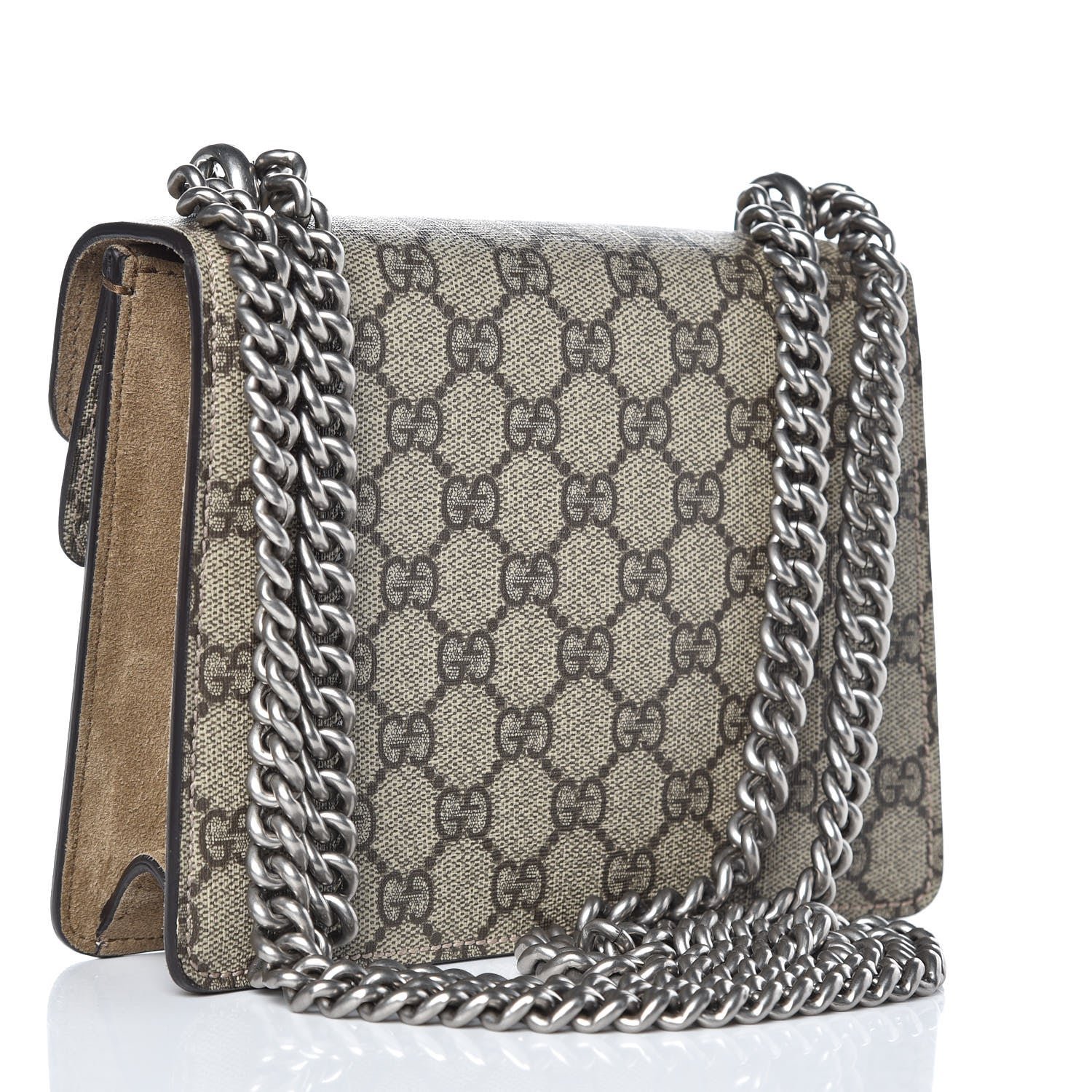 Gucci GG Supreme Monogram Mini Dionysus Shoulder Bag Taupe 3 of 11