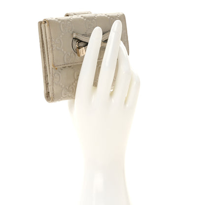 Gucci Guccissima Princy French Flap Wallet Off White 2 of 11