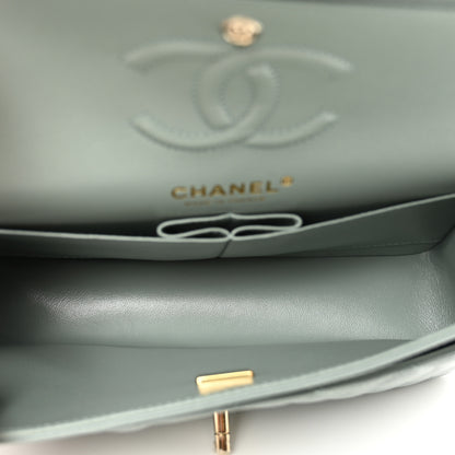 Chanel Caviar Quilted Small Double Flap Grey 6 of 10