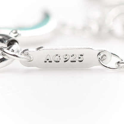 Tiffany Sterling Silver Enamel Love Notes Charm Bracelet Blue 5 of 6
