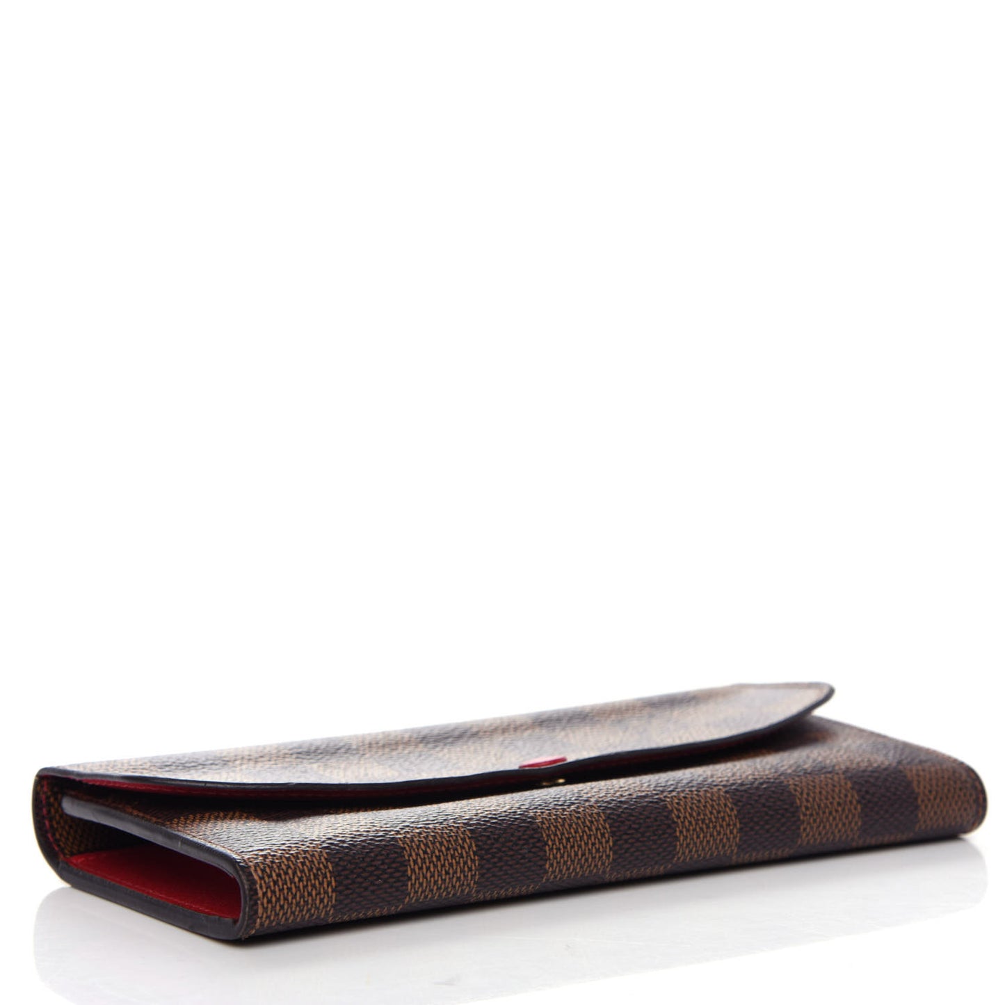 Damier Ebene Emilie Wallet Red