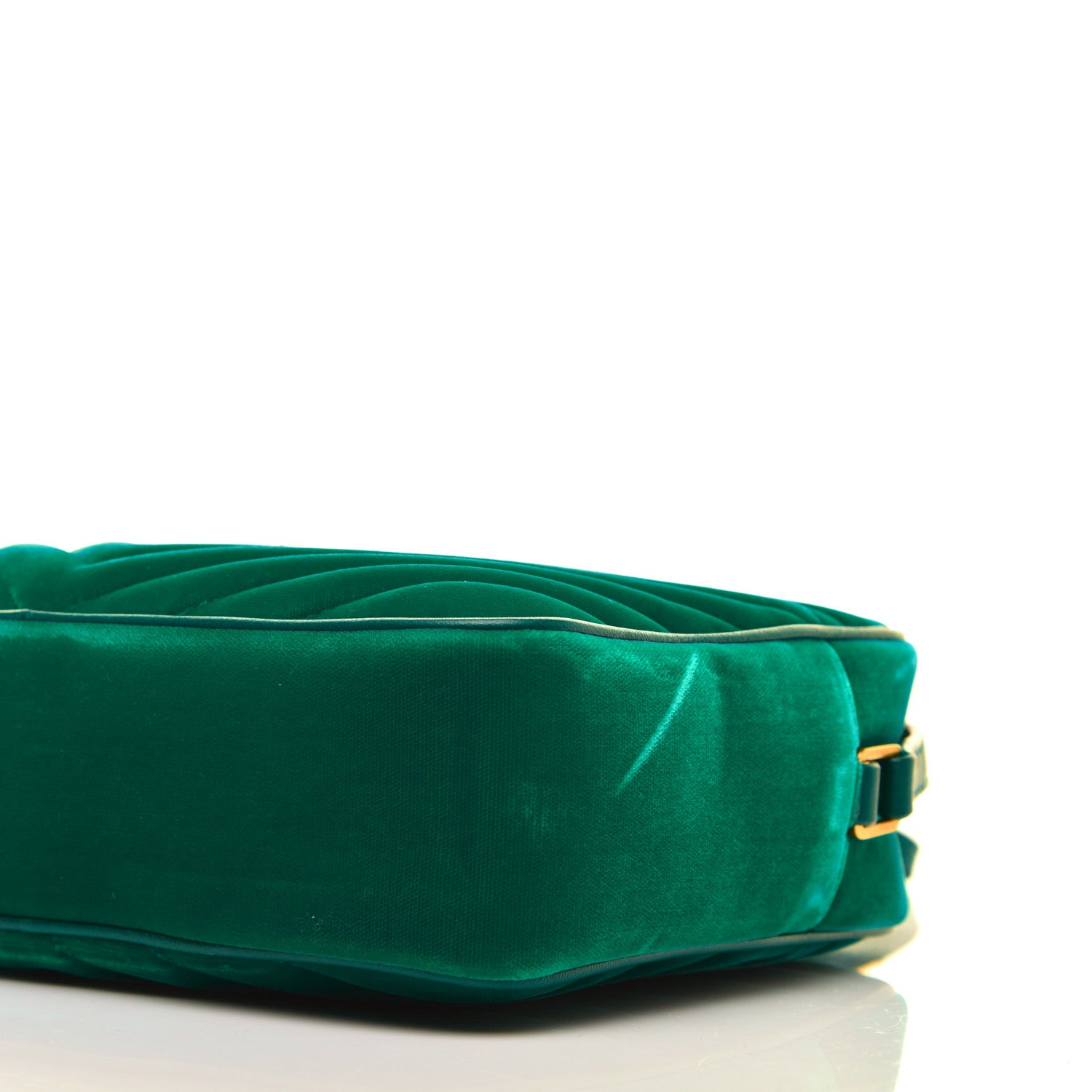 Saint Laurent Velvet Matelasse Monogram Lou Camera Bag Deep Malachite 8 of 8