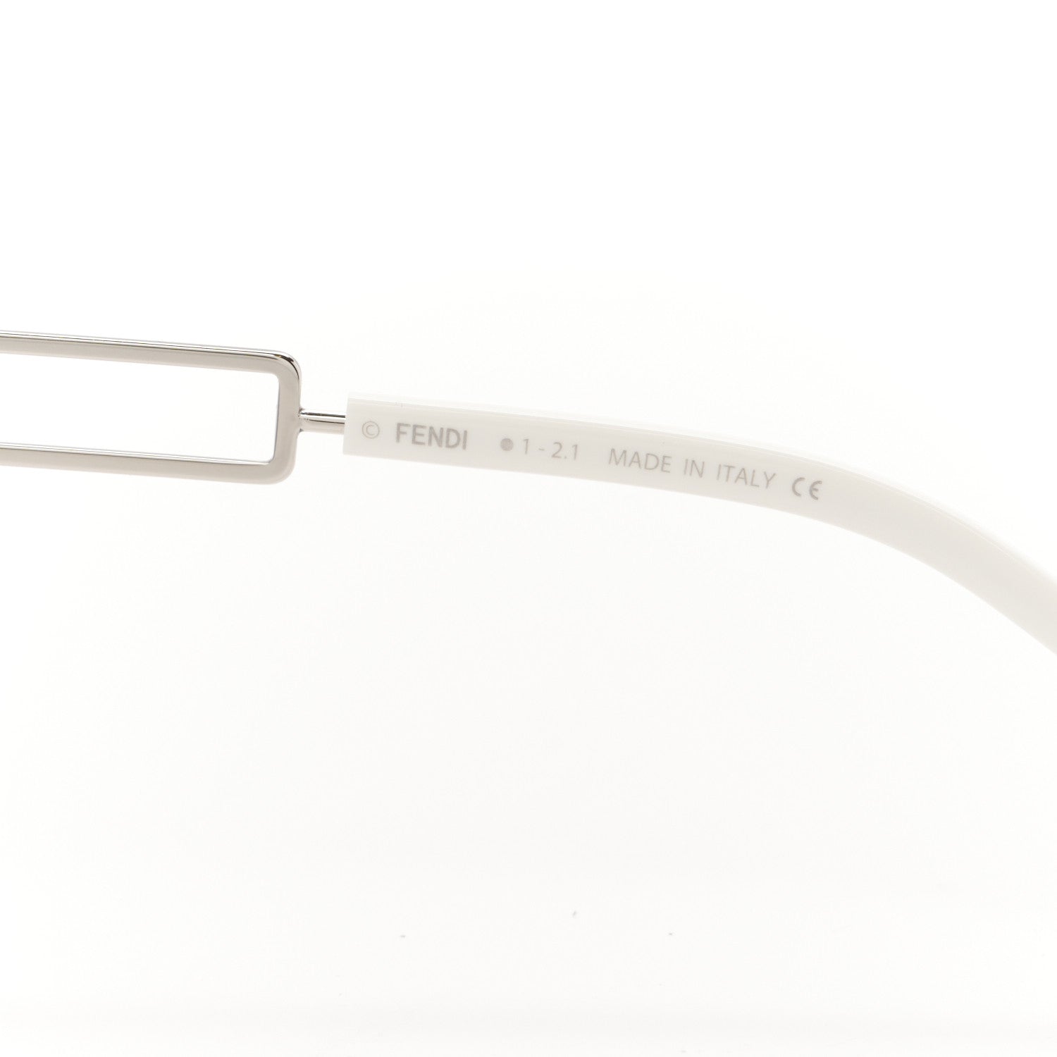 Fendi Metal Acetate The Technicolor FF Aviator Sunglasses FE40027U Blue Silver 6 of 8