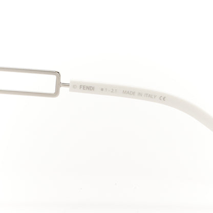 Fendi Metal Acetate The Technicolor FF Aviator Sunglasses FE40027U Blue Silver 6 of 8