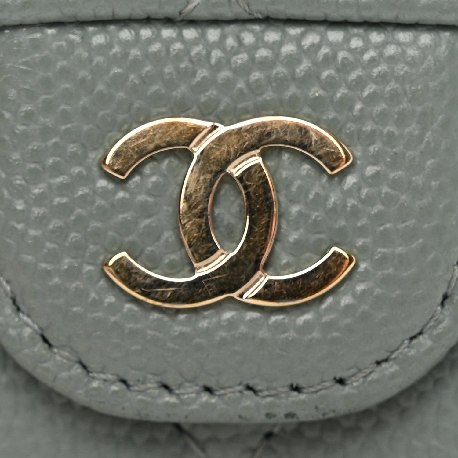 Chanel Caviar Quilted Classic 4 Key Holder Wallet Grey 11 of 17