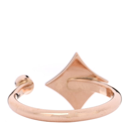 Louis Vuitton 18K Pink Gold Diamond Mother of Pearl Mini Color Blossom Star Ring 51 5.75 3 of 6