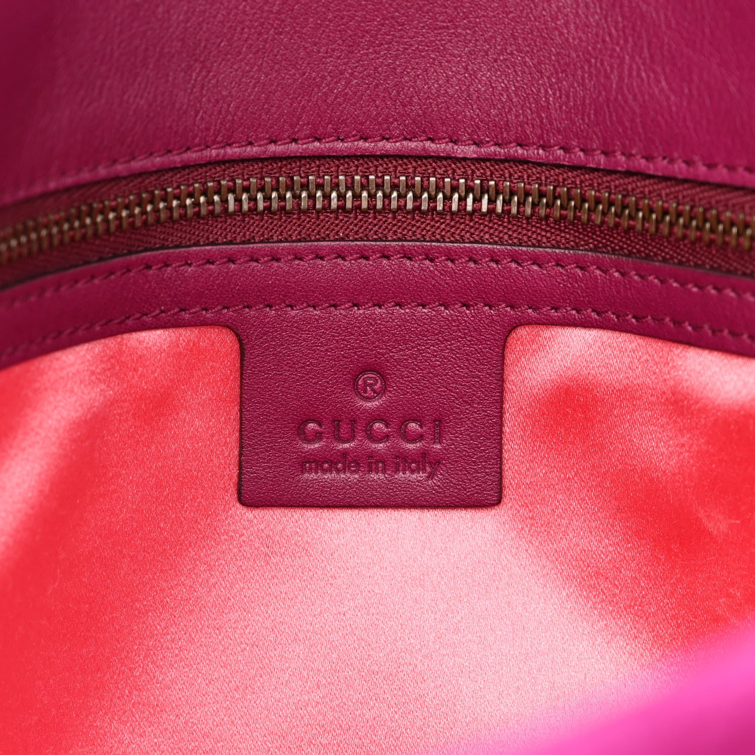Gucci Velvet Matelasse Loved Embroidered Medium GG Marmont Shoulder Bag Fuchsia Violet Cyclamen 6 of 11