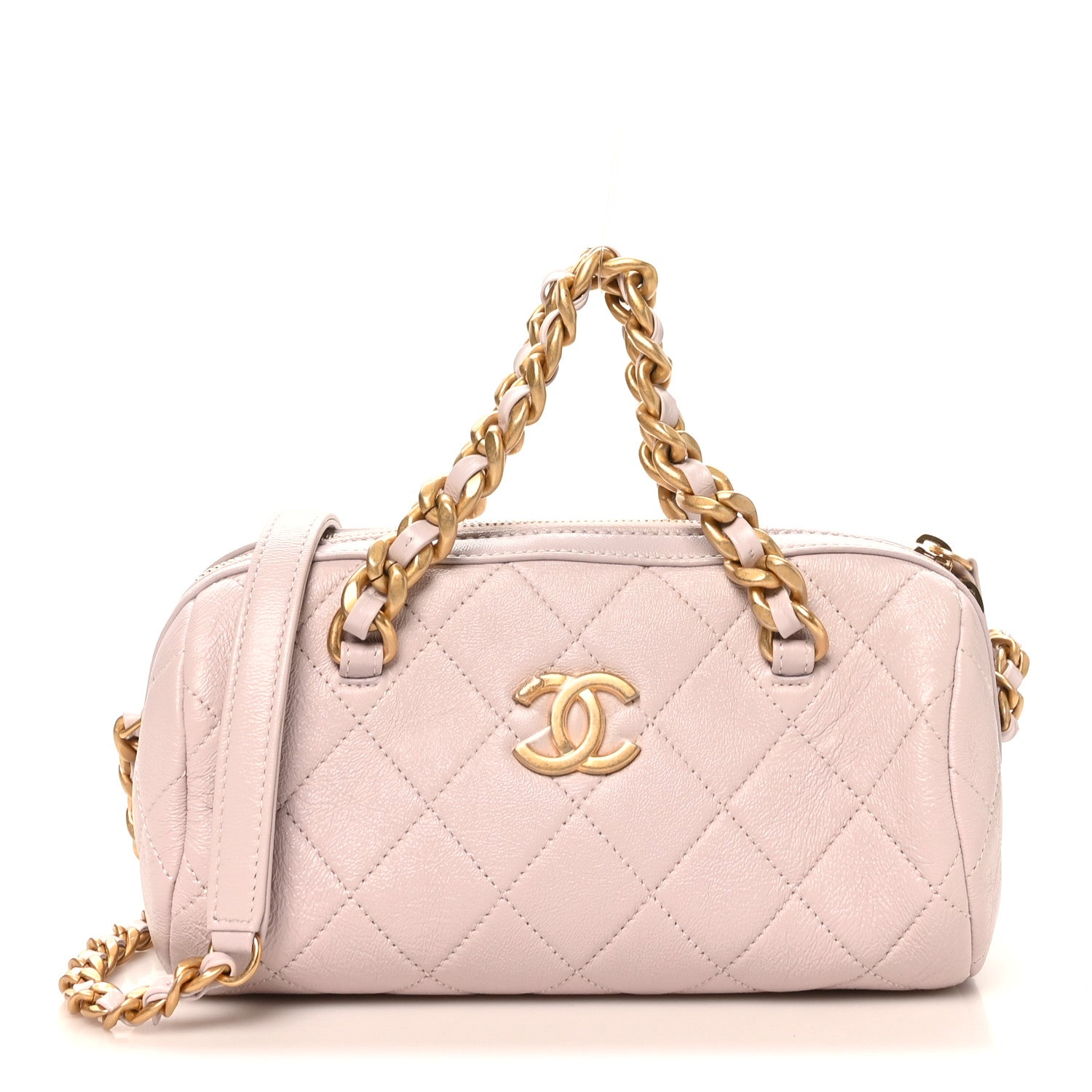 Chanel Caviar Quilted Small Fashion Therapy Bowling Bag Lilac 1 of 10