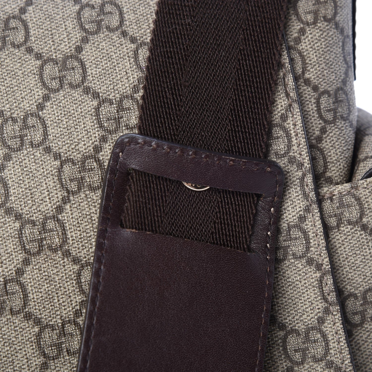 Gucci GG Plus Monogram Messenger Diaper Bag Dark Brown 7 of 16