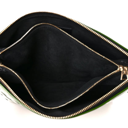 Louis Vuitton Patent Embossed Monogram Coussin PM Green Black 5 of 11