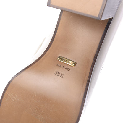 Gucci Malaga Kid Horsebit Loafer Pumps 39.5 White 12 of 15