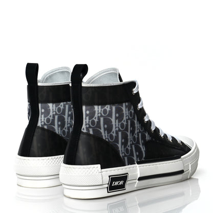 Christian Dior Canvas Oblique Mens B23 High Top Sneakers 43 White 4 of 9