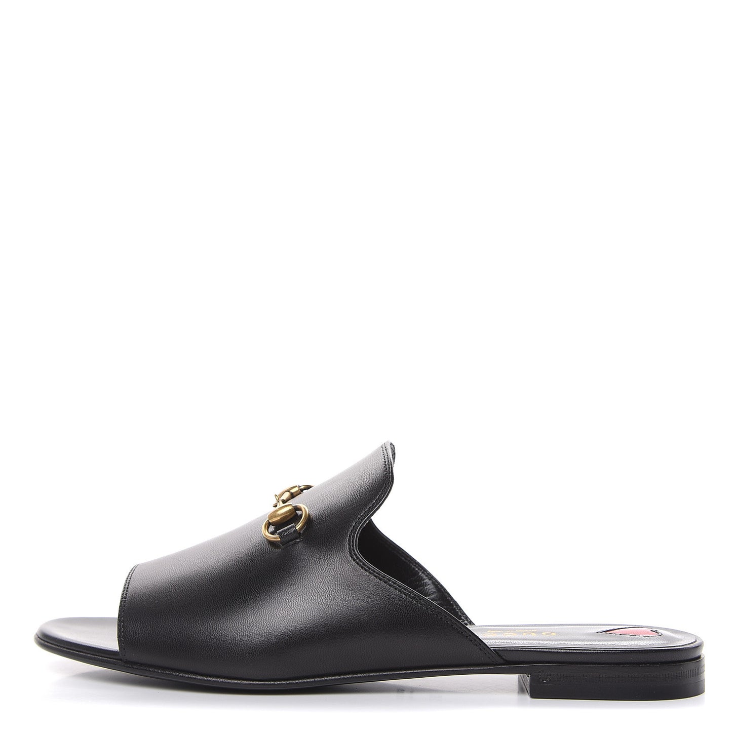 Malaga Kid Horsebit Slide Sandals 38.5 Black
